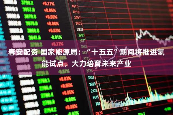 春安配资 国家能源局:“十五五”期间将推进氢能试点,大力培育未来产业
